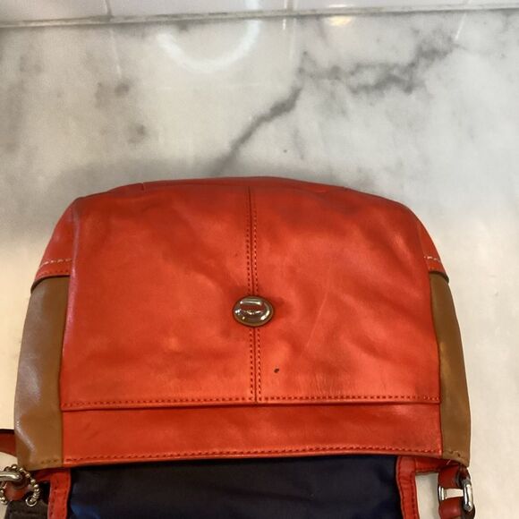 Coach Park Color Block Crossbody Leather Shoulder Bag - Picture 11 of 16